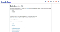 Desktop Screenshot of excoded.com